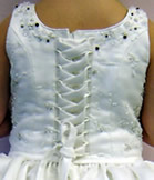 Custom Designed Gown - Back View Closeup